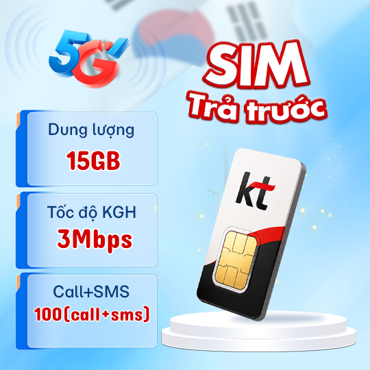 SIM KT 15GB + 3MBPS SIM KT 15GB + 3MBPS