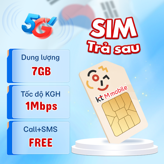 SIM KT M MOBILE 7GB + 1MBPS SIM KT M MOBILE 7GB + 1MBPS