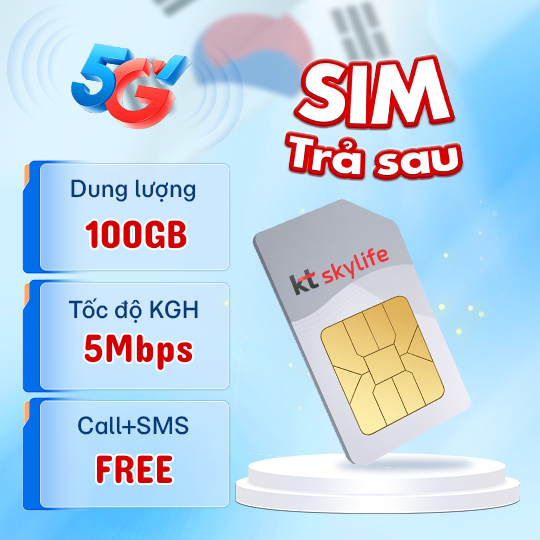SIM KT SKYLIFE 100GB + 5MBPS SIM KT SKYLIFE 100GB + 5MBPS