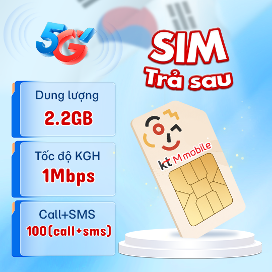 SIM KT M MOBILE 2.2GB + 1MBPS SIM KT M MOBILE 2.2GB + 1MBPS